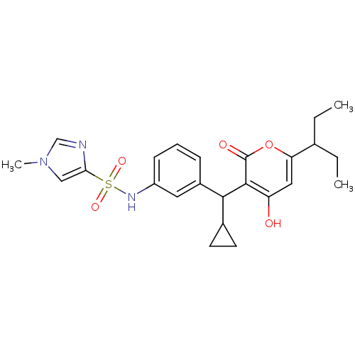 Chemical structure of BindingDB Monomer ID 1175
