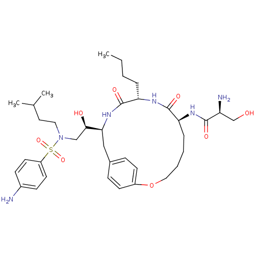 Chemical structure of BindingDB Monomer ID 801