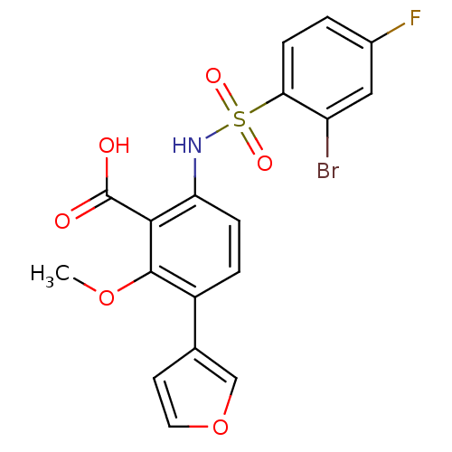Chemical structure of BindingDB Monomer ID 17618