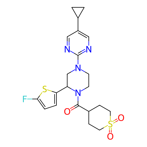 Chemical structure of BindingDB Monomer ID 201136