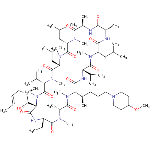 Chemical structure of BindingDB Monomer ID 286609