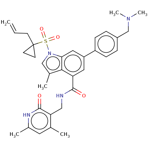 Chemical structure of BindingDB Monomer ID 464517