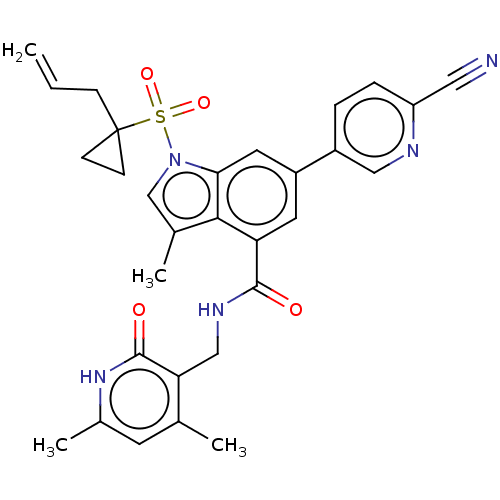 Chemical structure of BindingDB Monomer ID 464524