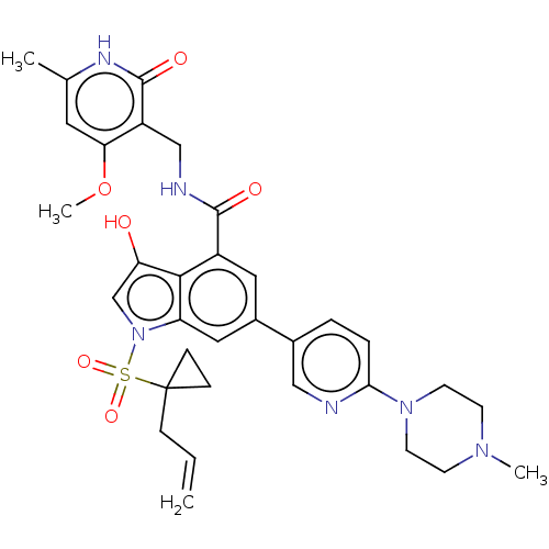 Chemical structure of BindingDB Monomer ID 464534