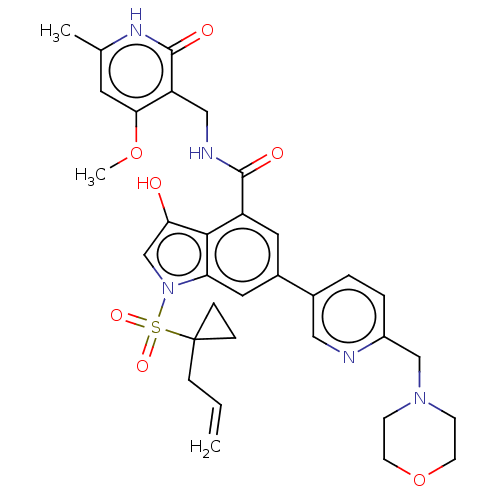 Chemical structure of BindingDB Monomer ID 464543