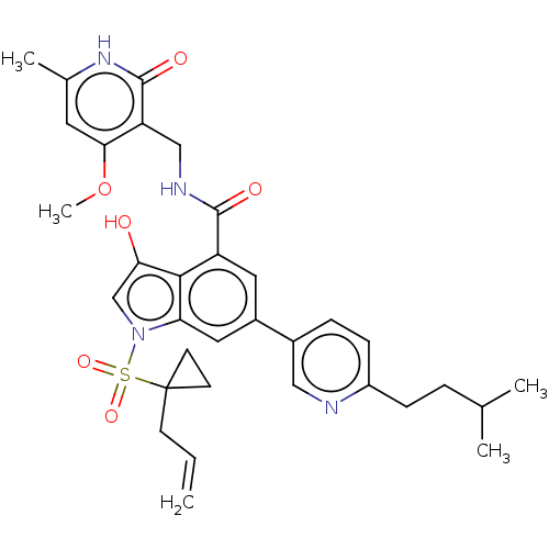 Chemical structure of BindingDB Monomer ID 464552