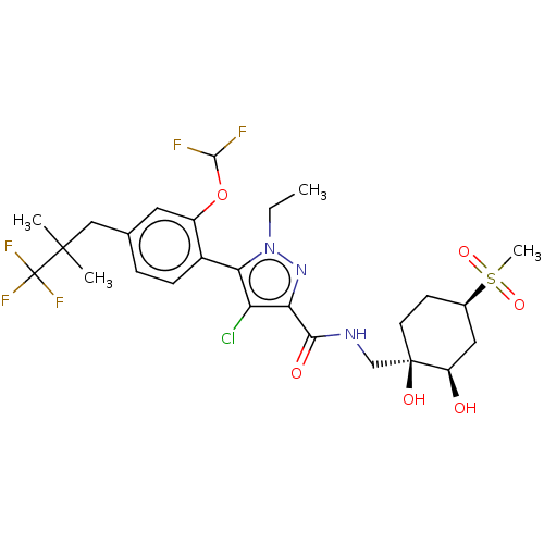 Chemical structure of BindingDB Monomer ID 490849