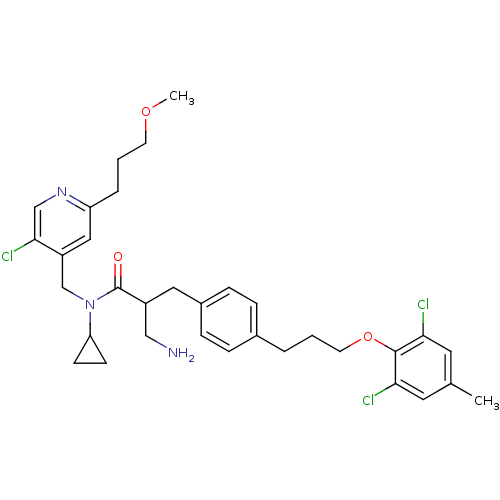 Chemical structure of BindingDB Monomer ID 50314655