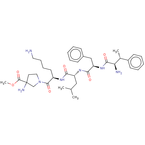 Chemical structure of BindingDB Monomer ID 581034