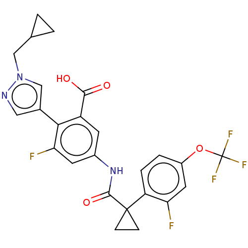 Chemical structure of BindingDB Monomer ID 614769