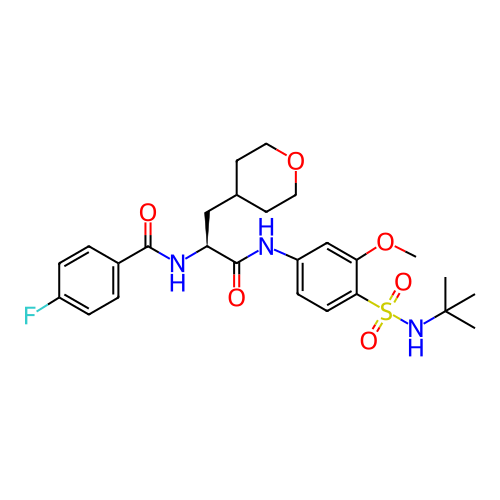 Chemical structure of BindingDB Monomer ID 741409