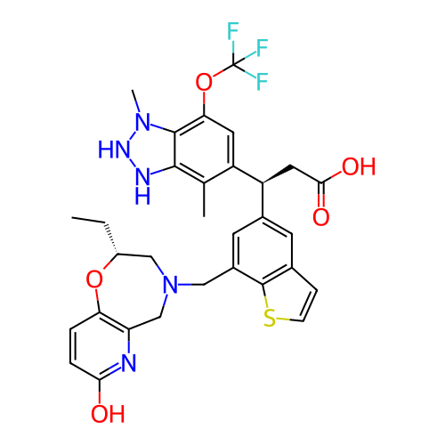 Chemical structure of BindingDB Monomer ID 773651